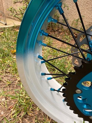 Llantas Supermotard Azul