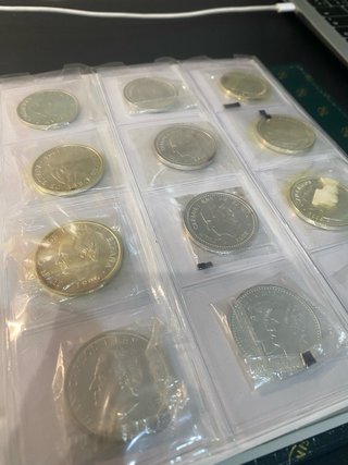 Álbum monedas plata España 1994-2018