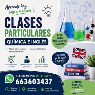 CLASES PARTICULARES DE QUÍMICA E INGLÉS 🇬🇧️