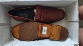 Mocasines Luis Gonzalo Piel Marrón Talla 42