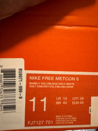 Nike Free Metcon 6 Scarpe Giallo/Bianco