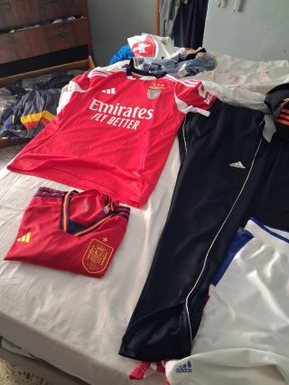Lotto 5 maglie bici calcio tempo libero