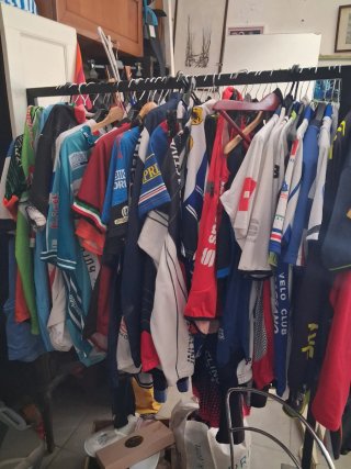 Lotto 5 maglie bici calcio tempo libero