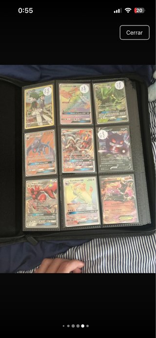 Cartas Pokémon para intercambio