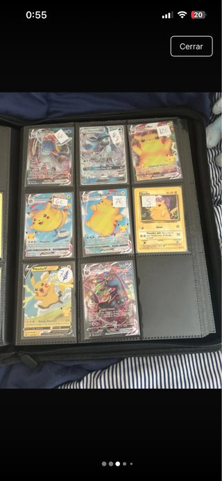Cartas Pokémon para intercambio