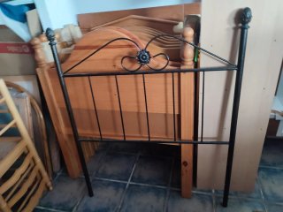 Cabecero de forja negro