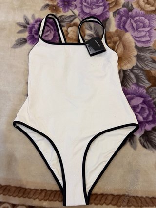 Bañador Massimo Dutti Blanco