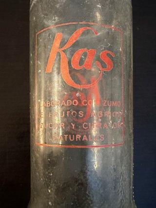 Botella Kas Vidrio Vintage Retornable