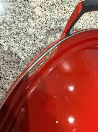 Wok Le Creuset Hierro Fundido 36cm Rojo