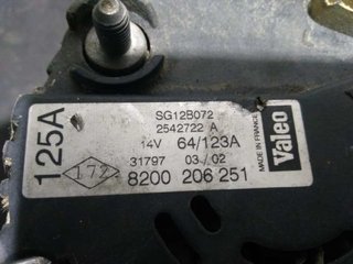 ALTERNADOR | Atr.1:8200206251 RENAULT LAGUNA II G