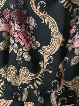 Vestido fiesta Lily & Rose negro y dorado
