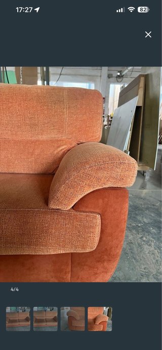 Sofá de 3 plazas naranja