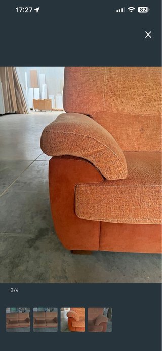 Sofá de 3 plazas naranja