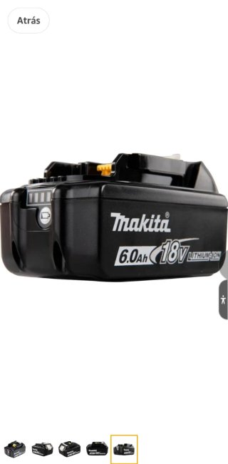 Batería Makita 18V 6.0Ah LXT
