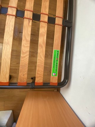 Somier de láminas metálico y madera