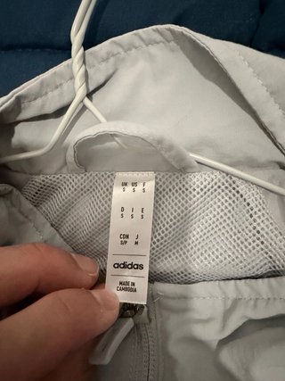 Corta Vento Adidas Cinza e Rosa