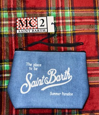 Pochette Saint Barth Blu Denim