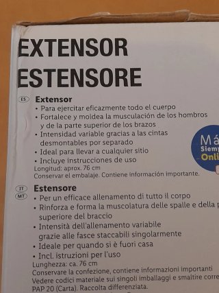 Extensor Crivit de 76 cm.