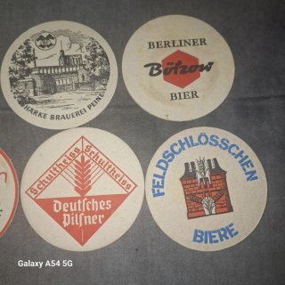 Confezione da 10 sottobicchieri da birra vintage