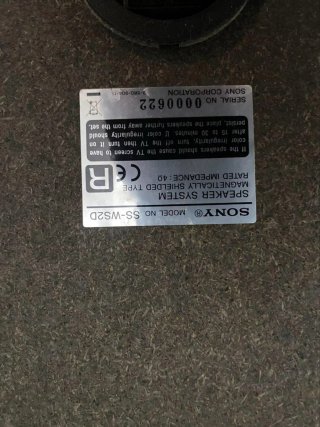 Altavoces Sony SS-WS20 (2 unidades)