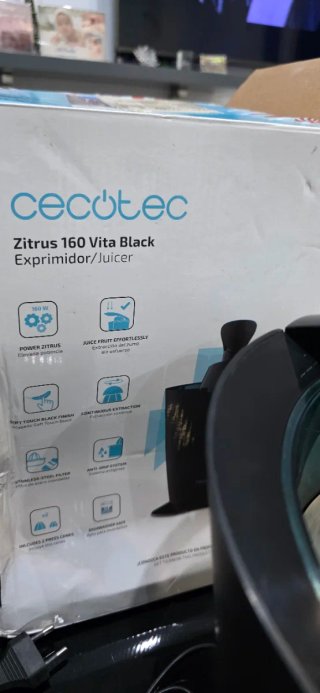 Exprimidor Cecotec Zitrus 160 Vita Black