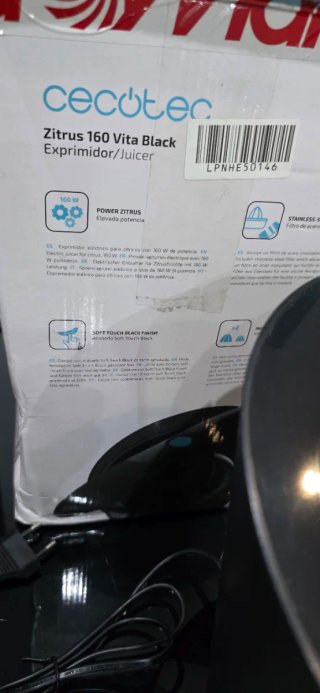 Exprimidor Cecotec Zitrus 160 Vita Black