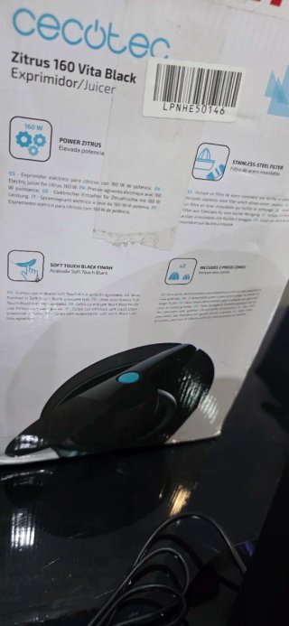 Exprimidor Cecotec Zitrus 160 Vita Black