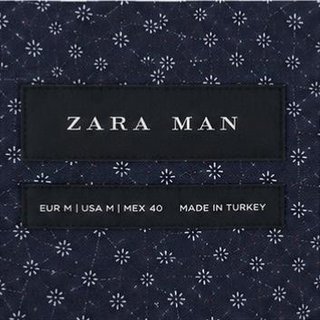 Americana Zara Man Basic azul marino oscuro