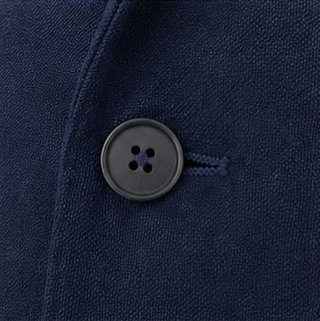Americana Zara Man Basic azul marino oscuro