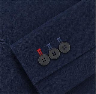 Americana Zara Man Basic azul marino oscuro