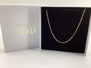 cadena oro 18k 25cm