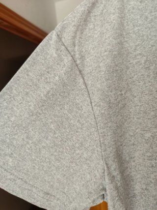 Camiseta corta gris texto parte trasera Talla M/38
