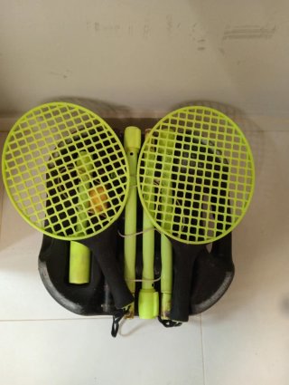 Juego de raquetas de tenis con cuerda