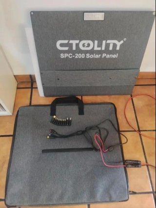 Placa Solar Maletín 200W CTOLITY SPC200 ETFE Nueva