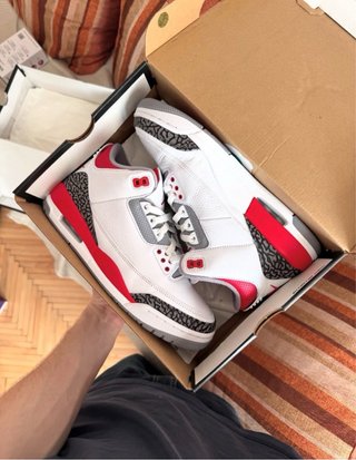 Jordan 3 Retro Blanco Rojo