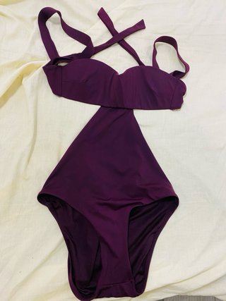 Bañador mujer talla S morado
