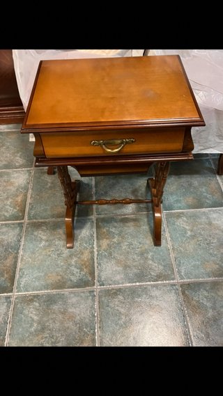 OPOR.MESITA . CAJÓN.10€  Mármol y baldita