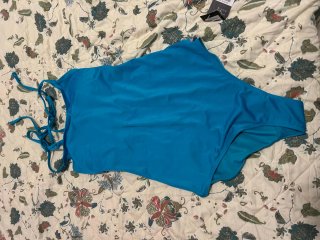 Bañador azul mujer talla única