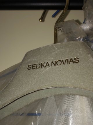 Vestido de Novia Blanco con Velos