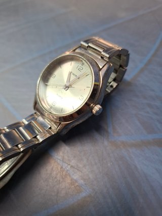 Reloj Twin plateado
