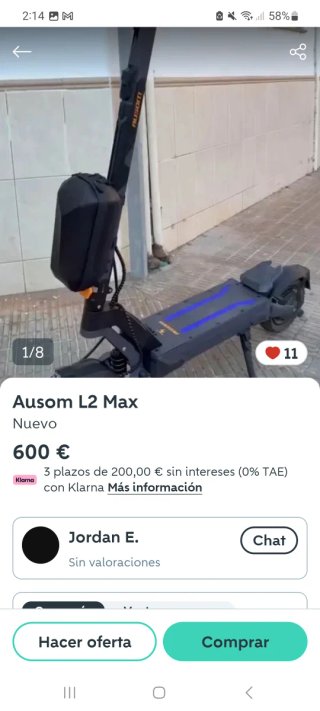 Patinete eléctrico