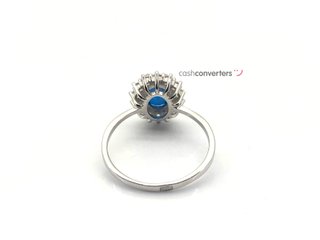 anillo plata 925mm con piedra con circonita