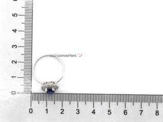 anillo plata 925mm con piedra con circonita