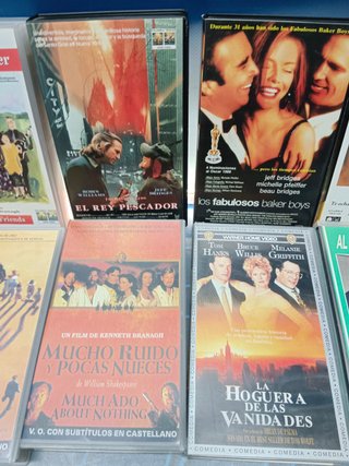 películas en VHS, 8 films , Drama, comedia