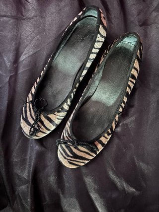 Bailarinas estampado cebra