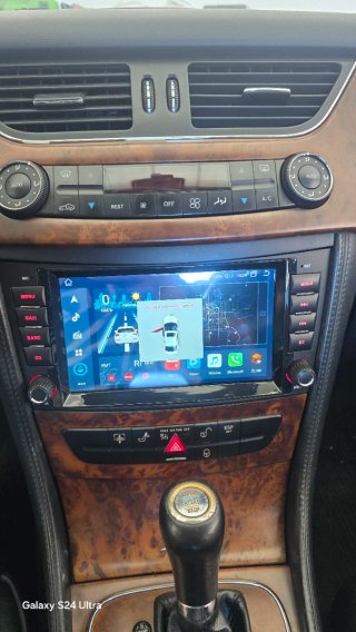 Rádio Mercedes W211/CLS Android 14 + GPS + Carplay