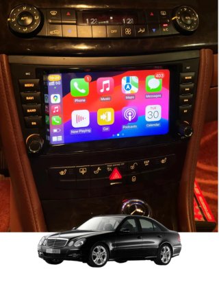 Rádio Mercedes W211/CLS Android 14 + GPS + Carplay