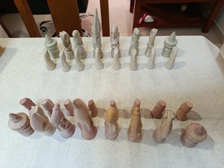 Peças Xadrez Pedra Sabão Artesanais