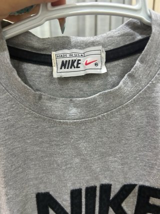 Camiseta Nike Gris Logo Swoosh
