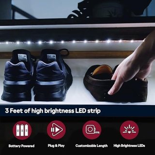 Luces LED a Pilas para Armarios y Estanterías 3u